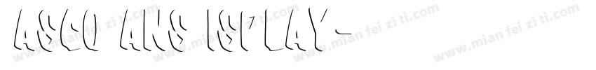 Gasco Sans Display字体转换